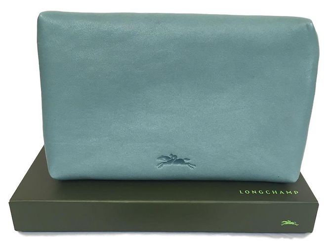 Longchamp Petite pochette en cuir bleu