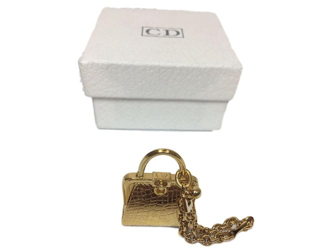 Christian Dior Saco de jóias Dourado  ref.77225