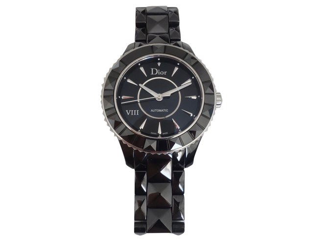 Dior Fine watches Black Ceramic  ref.77278