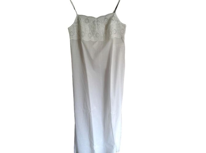 La Perla Top de Encaje Blanco de Algodón 