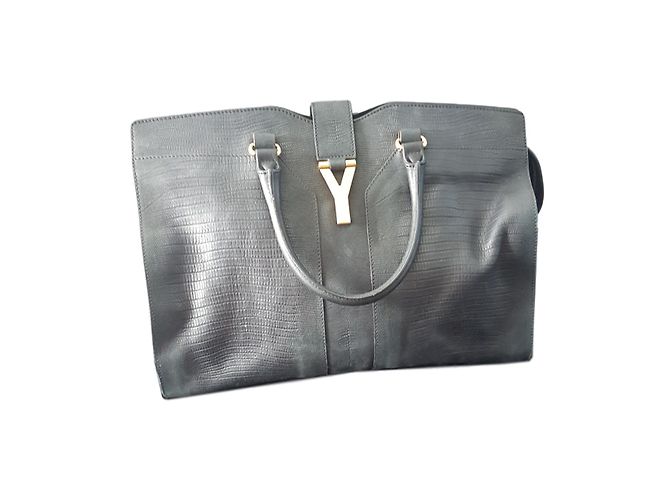 Borsa Yves Saint Laurent in pelle nera Nero 