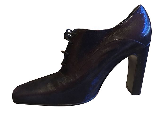Autre Marque Botines Versace de piel negra Negro