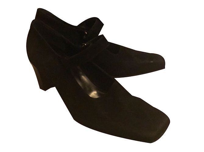 Georges Rech Pumps aus schwarzem Leder Größe 37