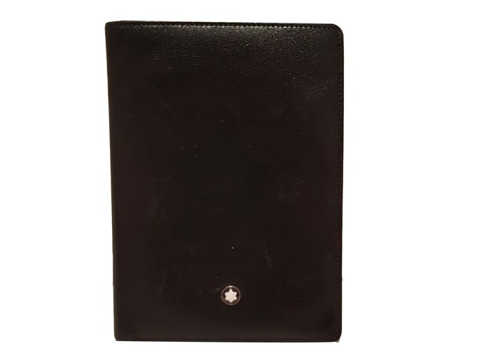 Montblanc Wallets Small accessories Black Leather  ref.77480