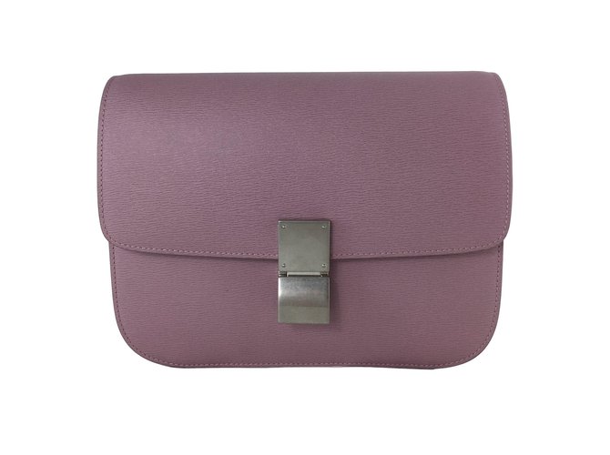 Céline Classic Box Pink Leather  ref.77490
