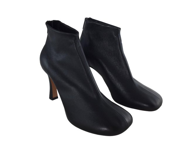 Céline boots Black Leather  ref.77494