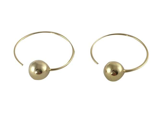 Céline Dot small hoops in brass with gold finish Golden  ref.77496