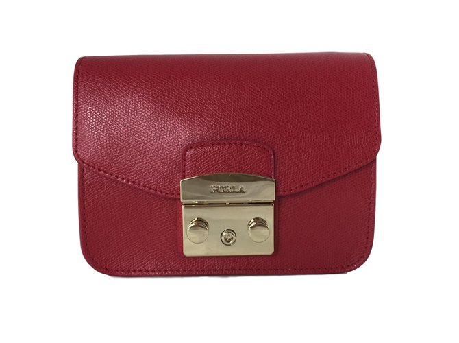 Furla Mini Metropolis Ruby Crossbody Bag. Leather  ref.77501