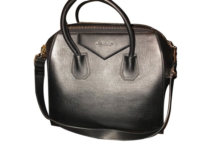 Givenchy Antigona Black Leather  ref.77577