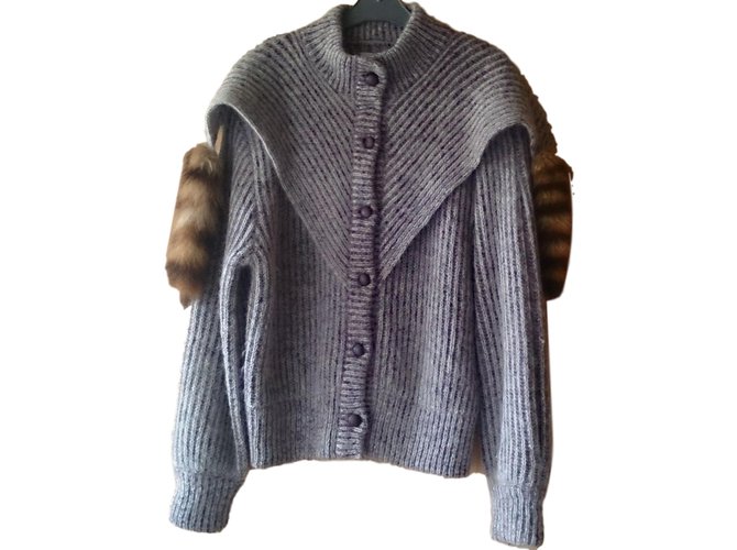 Autre Marque PELLINI Knitwear Grey Wool  ref.77678