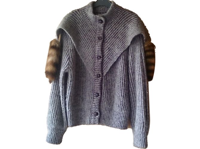 Autre Marque Veste PELLINI en mohair gris