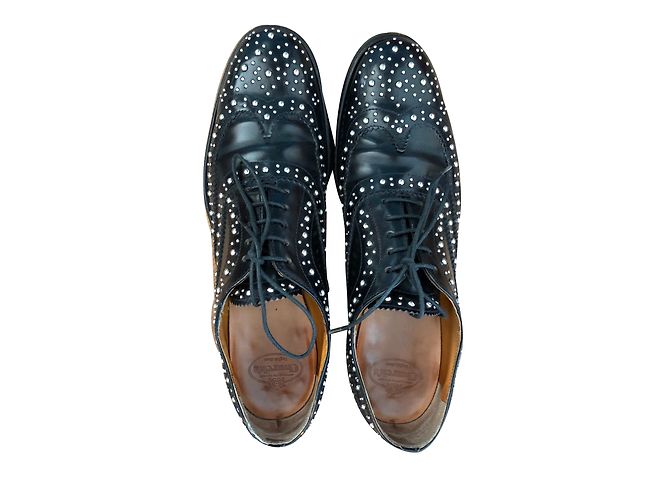 Derby Cleavage Church's in pelle nera Nero