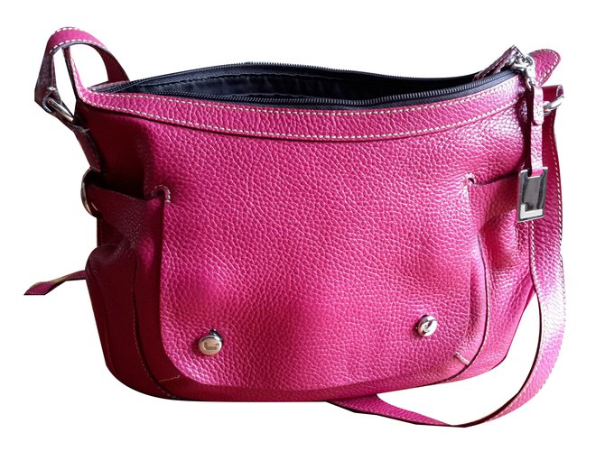 Lancel Bolsas Rosa Couro  ref.77690