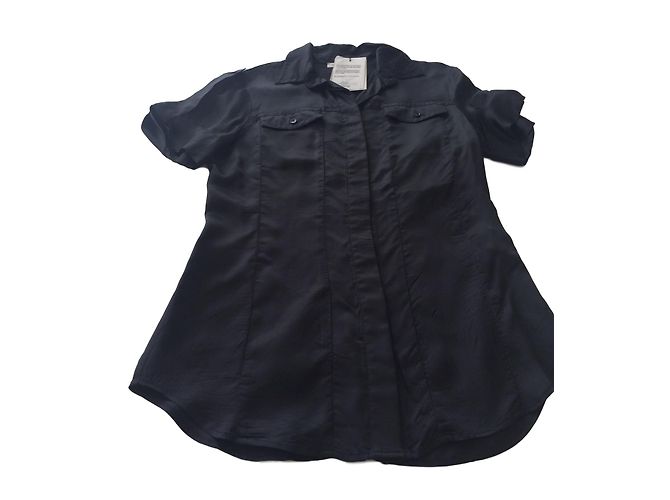 Camicia nera Gianfranco Ferré in viscosa Nero