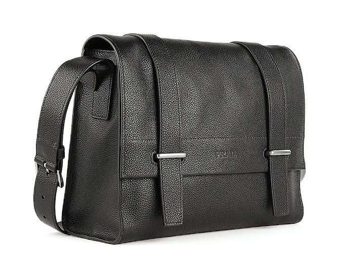 Prada shoulder messenger bag with  flap