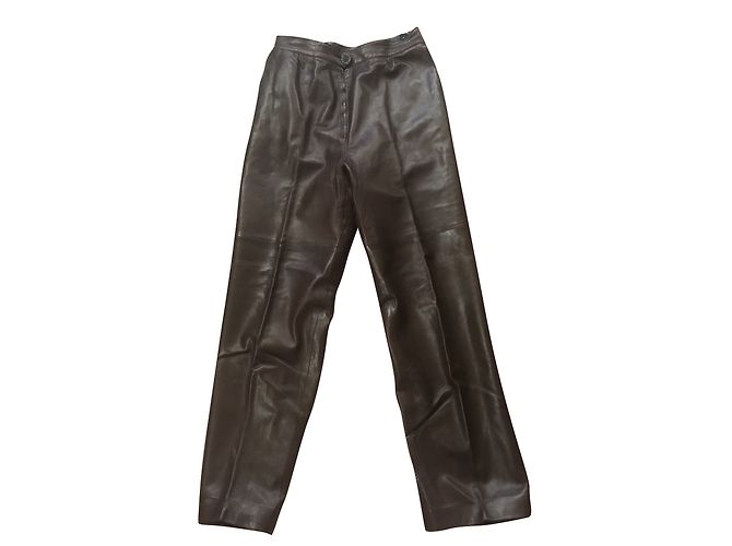 Hermès Hose, Gamaschen Dunkelbraun