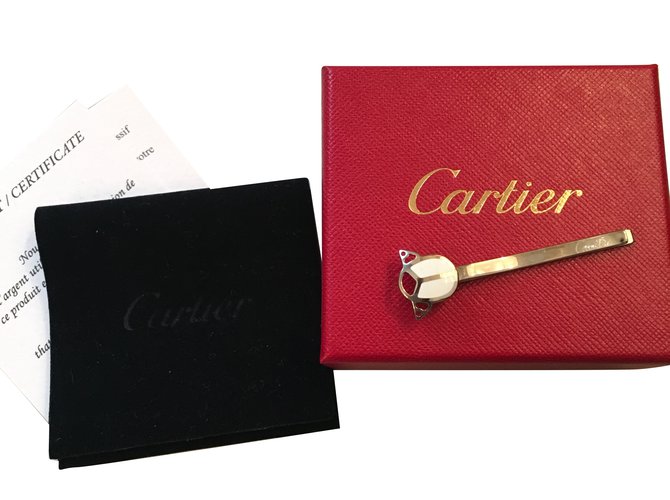 Cartier Accesorios para el cabello Blanco Plata  ref.77817