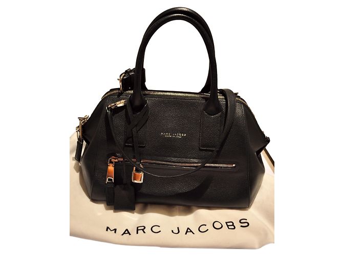 Sac cabas Marc Jacobs Incognito en cuir noir