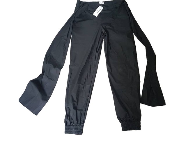 Chanel Pantalons Noir  ref.77846