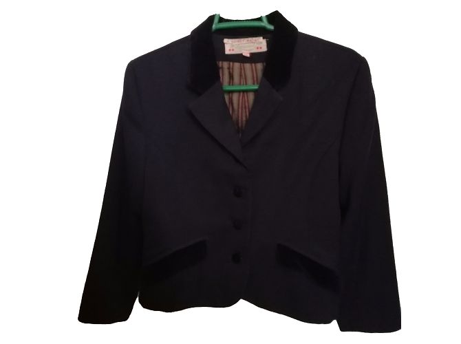 Blazer Bonpoint in lana blu navy