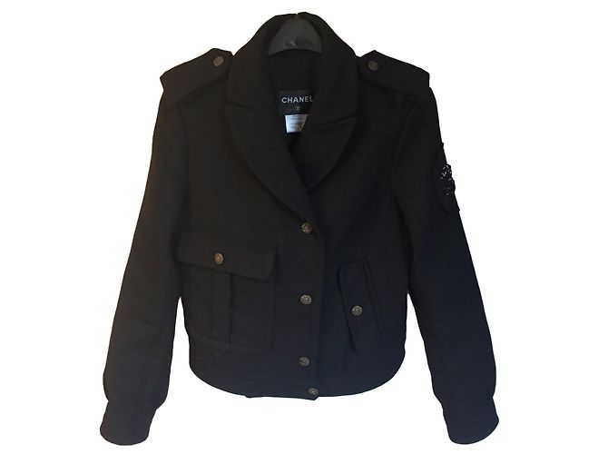 Chanel Jackets Black