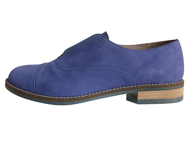 Pennyblack genuine leather flats Purple