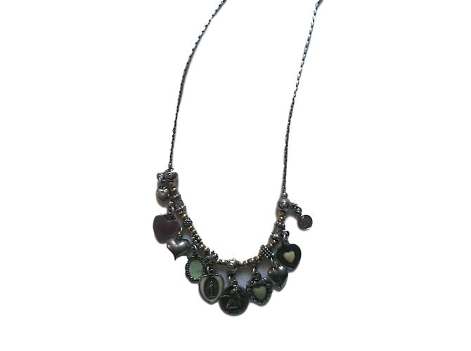 Collana lunga Gas argentata Argento