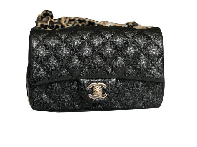 Chanel TIMELESS Black Leather  ref.78039