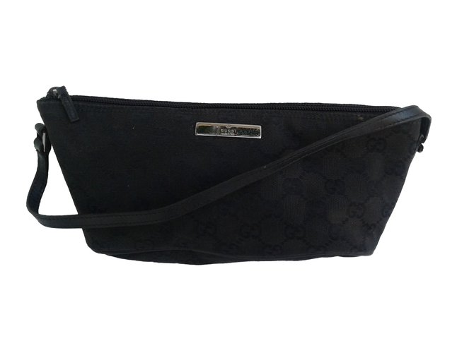 Gucci Clutch bags Black Cloth  ref.78057