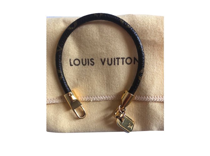 Louis Vuitton Armbänder Braun Leder  ref.78060