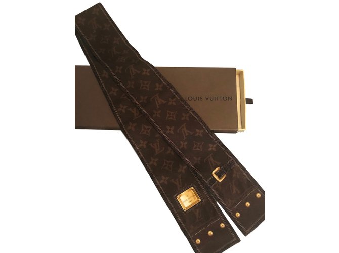 Louis Vuitton sciarpe Marrone Seta  ref.78065