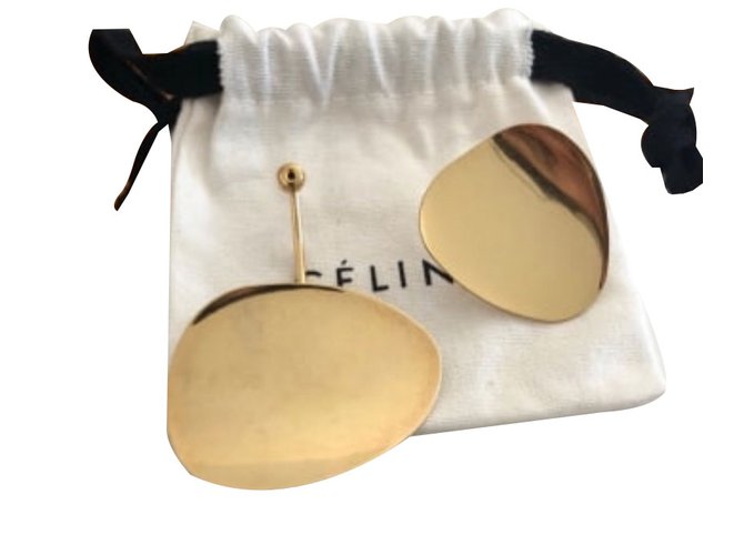 Céline Gold petal earings Golden Gold-plated  ref.78067