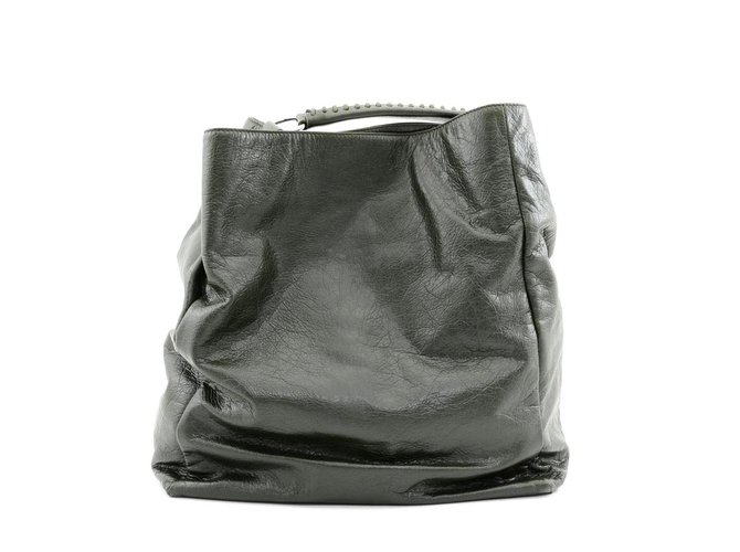 Balenciaga Handbag Green Leather  ref.78079