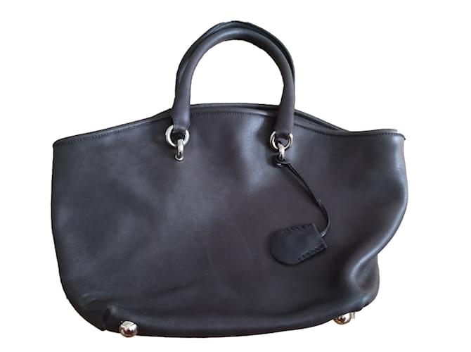 Vanessa Bruno Handbags Dark grey Leather  ref.78147