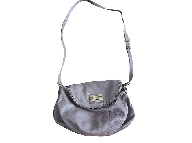 Bolsa de mão em couro Marc by Marc Jacobs bege