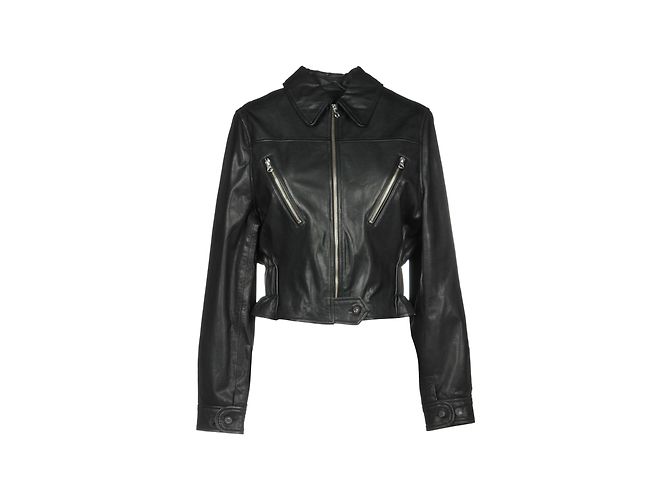 Lederjacke Alexander McQueen, Größe IT 38 Schwarz