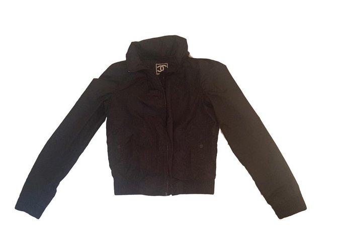 Chanel Jacket Black Polyester  ref.69060