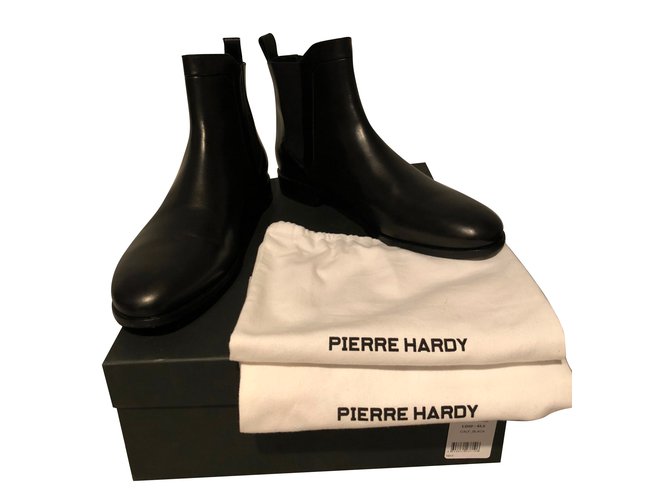 Pierre Hardy BOOTS DRUGSTORE Cuir Noir  ref.78322