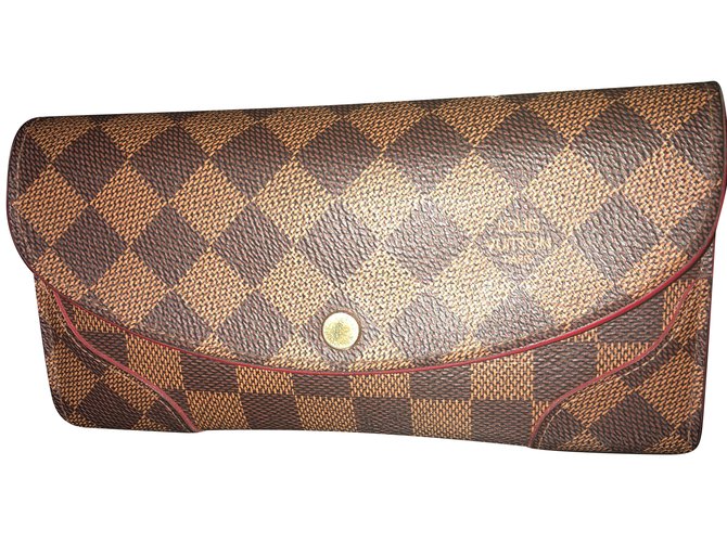 Louis Vuitton wallets Ebony Leather  ref.78332