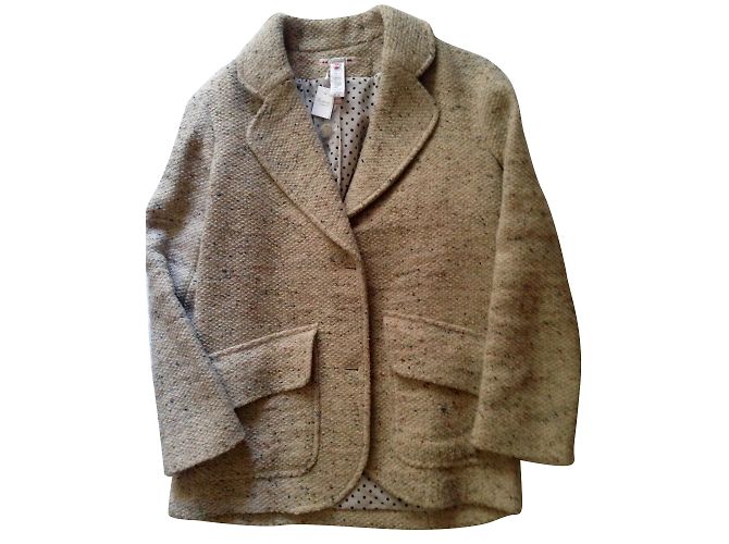 Bonpoint Nelle Tweed Jacket Ecru Multiple colors