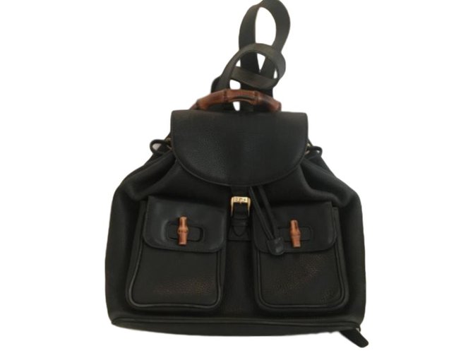 Gucci Handbags Black Leather  ref.78445