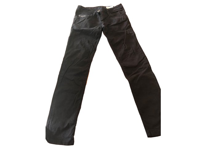 Diesel Pants Black Cotton  ref.78452