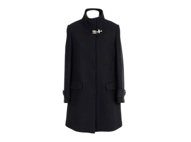 Fay Brand new Coat Black Wool  ref.78492