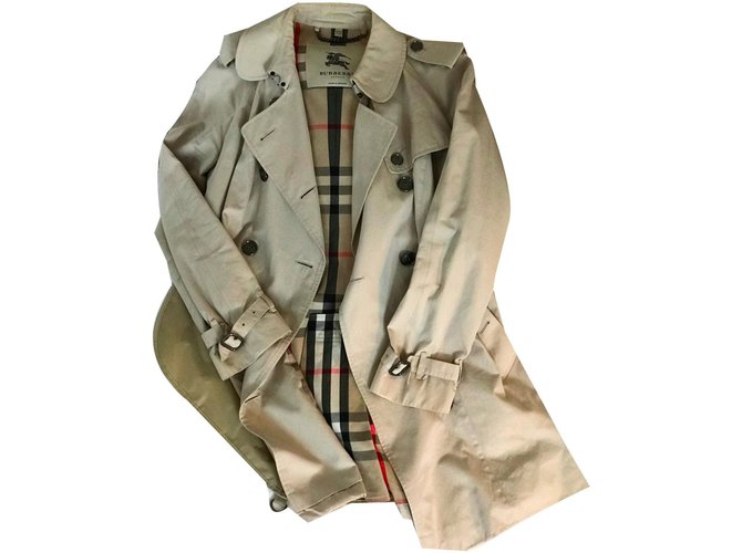 Burberry Trench coats Beige Cotton  ref.78568