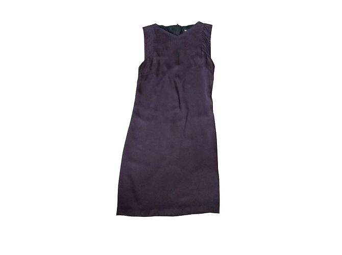 Cacharel Seidenkleid Lila Pflaume