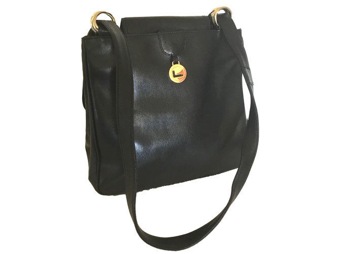 Lancel Handbags Black Leather  ref.78589