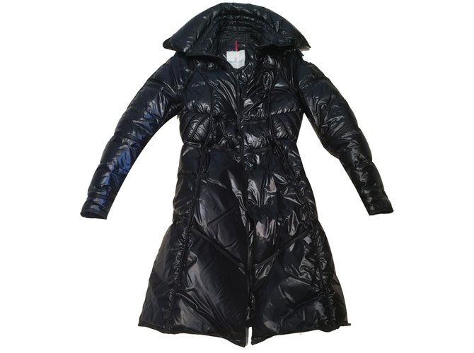 Moncler Coats, Outerwear Black Polyamide  ref.78647