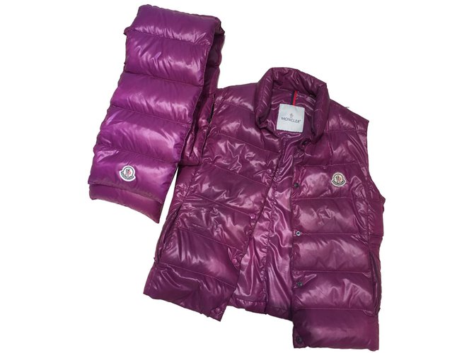 Moncler Jackets Purple Polyamide  ref.78650