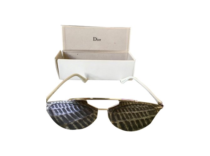 Dior Sonnenbrille Silber Metall  ref.78721