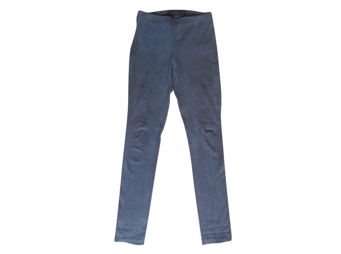Ventcouvert Pants, leggings Grey Lambskin  ref.78823